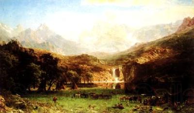 Albert Bierstadt The Rocky Mountains Germany oil painting art